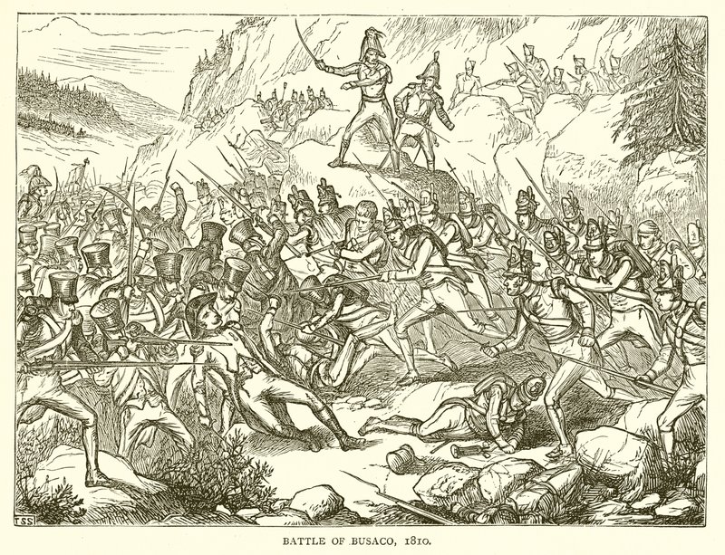 Slaget ved Busaco, 1810 av English School