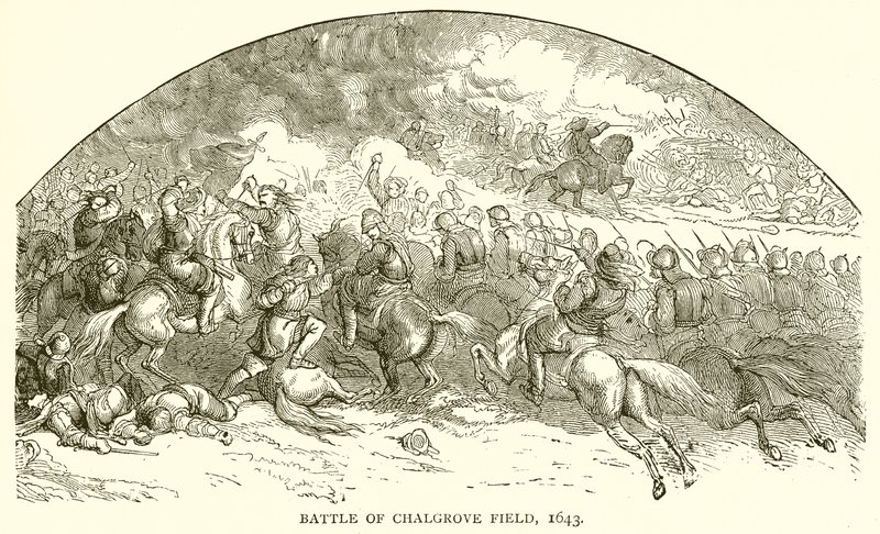 Slaget ved Chalgrove Field, 1643 av English School
