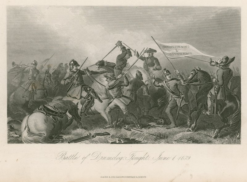 Slaget ved Drumclog, utkjempet, 1. juni 1679 av English School