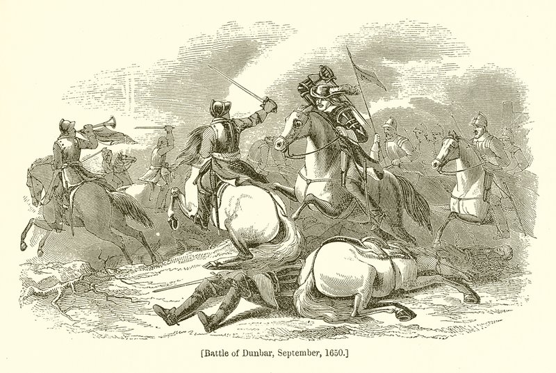 Slaget ved Dunbar, september 1650 av English School