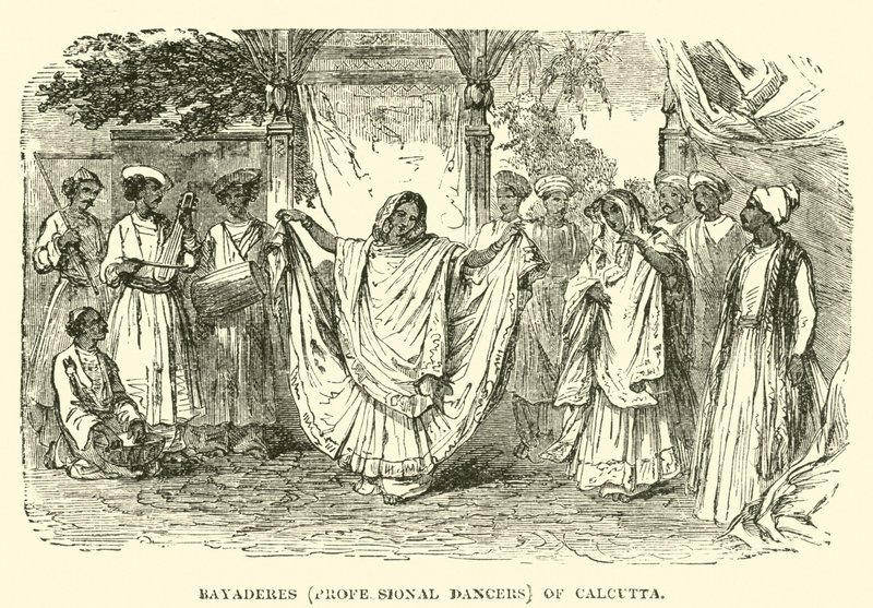 Bayaderes (Professional Dancers) fra Calcutta av English School