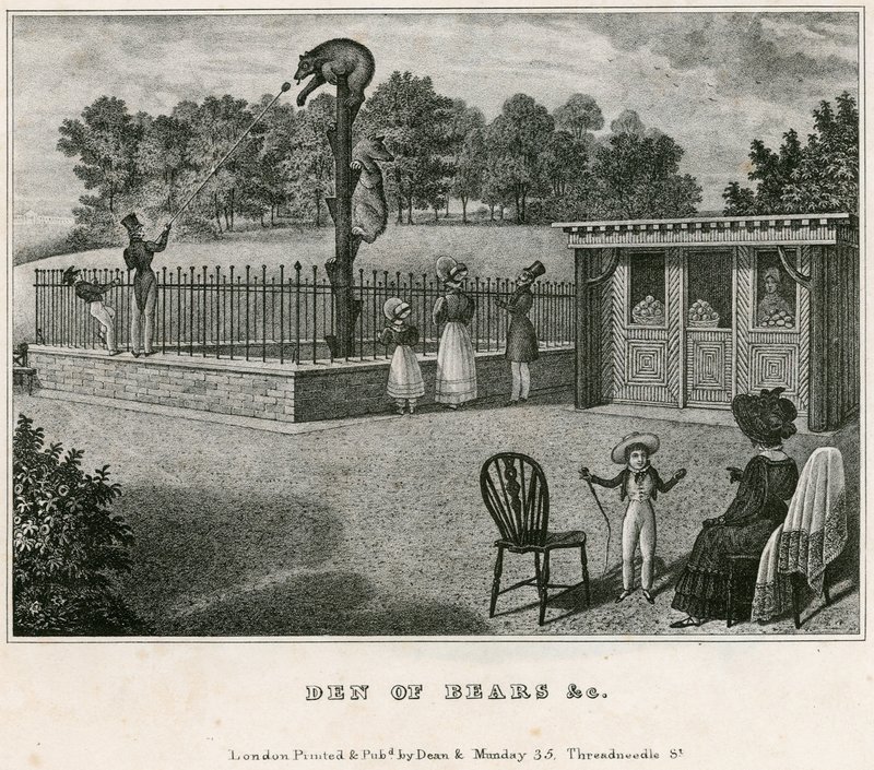 Bear Pit, London Zoological Gardens, Regents Park av English School