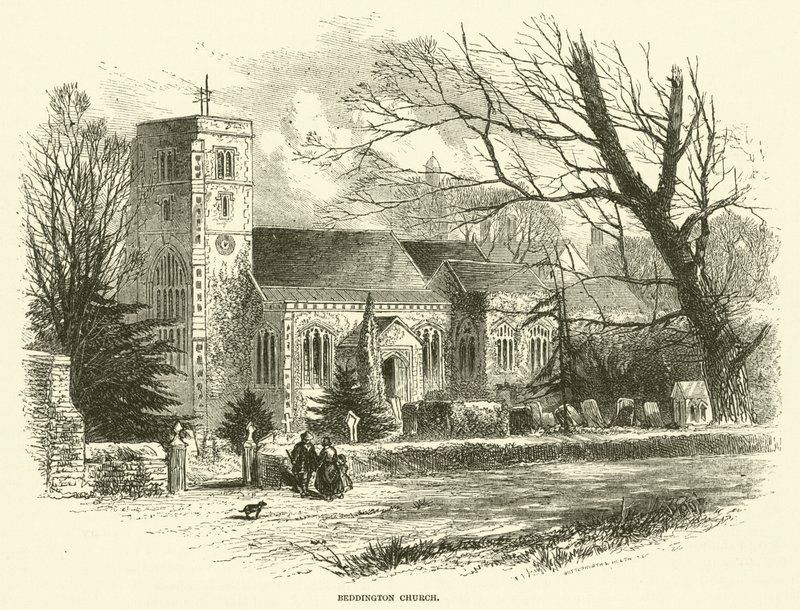 Beddington Church (gravering) av English School