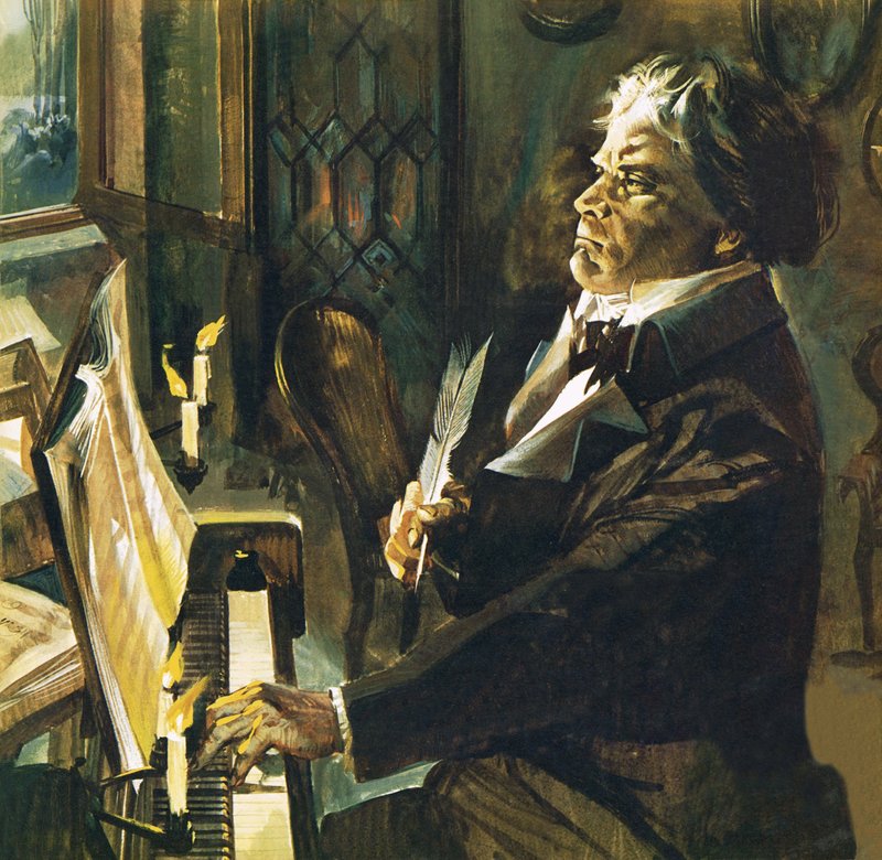 Beethoven ved pianoet av English School