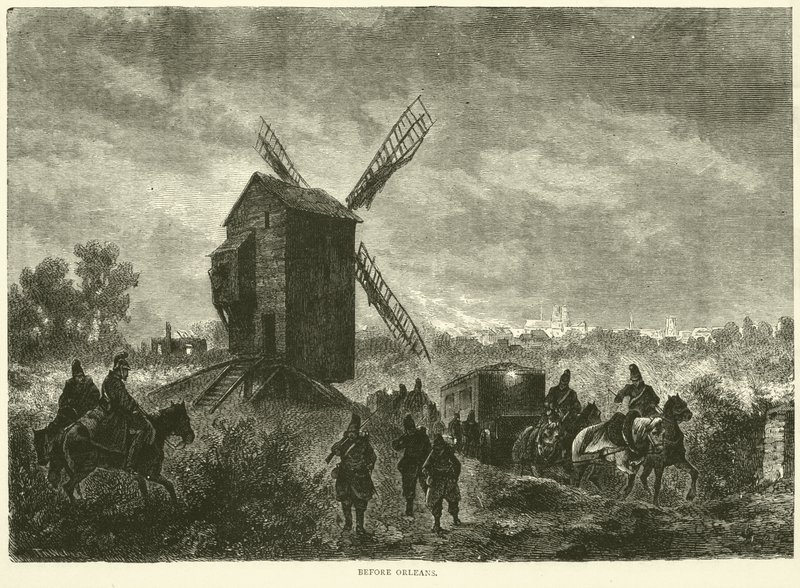 Før Orleans, november 1870 av English School