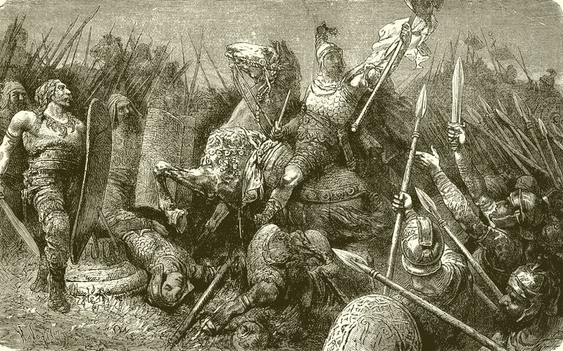 Belisarius leder den romerske hæren mot goterne av English School
