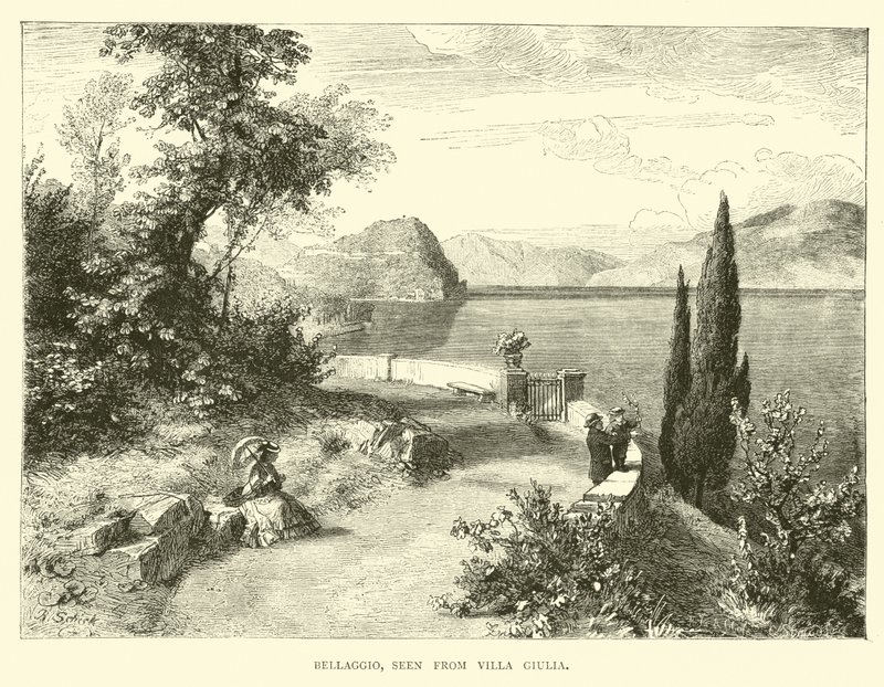 Bellaggio, sett fra Villa Giulia av English School