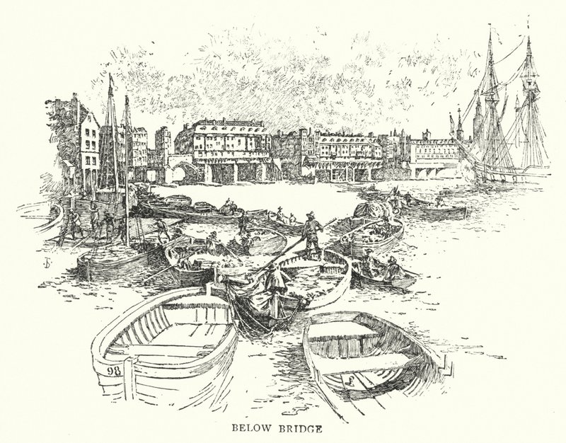 Under broen (gravering) av English School