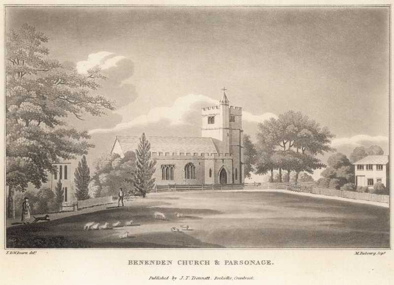 Benenden kirke og prestegård av English School
