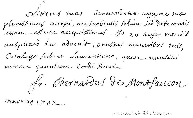 Bernard av Montfaucon av English School