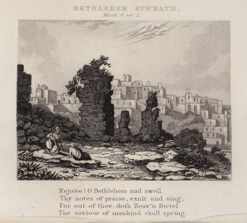 Betlehem Efrat, Micah V, ver 2 (gravering) av English School