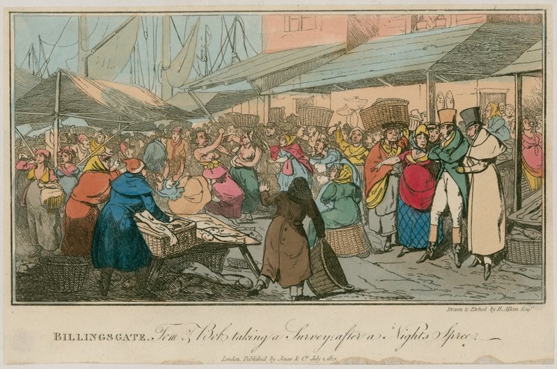 Billingsgate, Tom og Bob tar en spørreundersøkelse etter en natts tur av English School