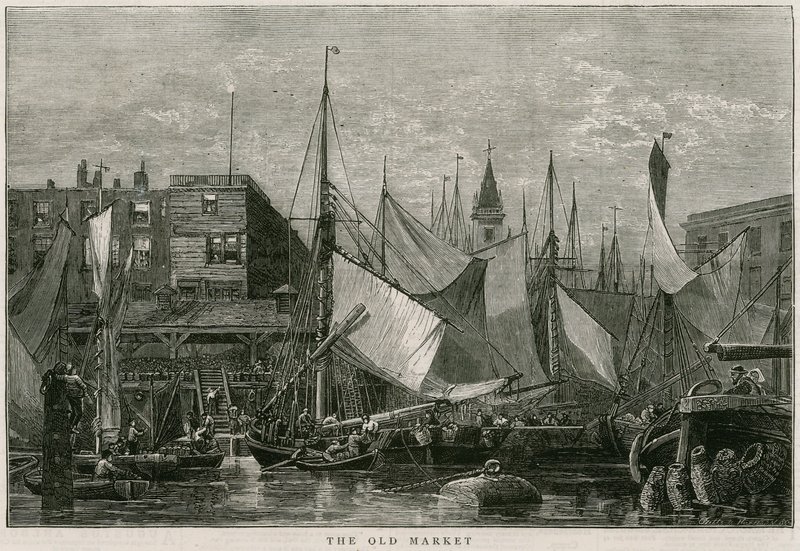 Billingsgate, det gamle markedet av English School