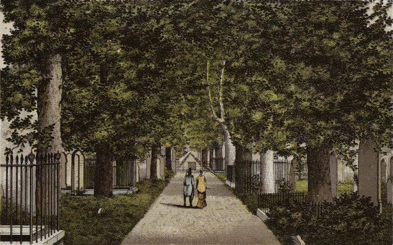 Birmingham: Harborne Avenue (farge litho) av English School