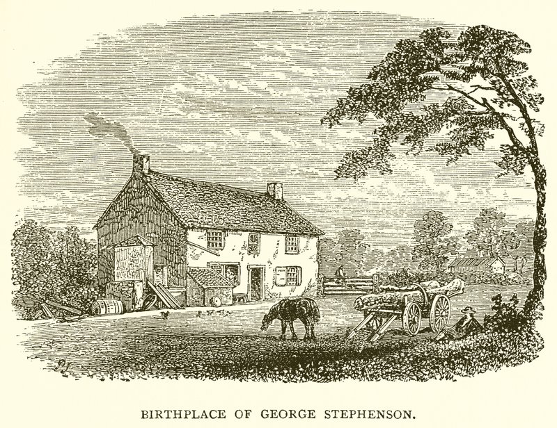 Fødested til George Stephenson av English School