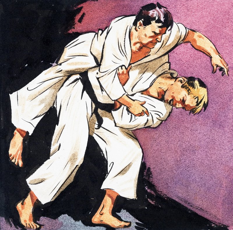 Svart belte judo av English School