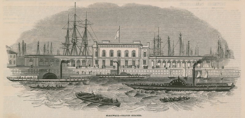 Blackwall Thames Steamer av English School