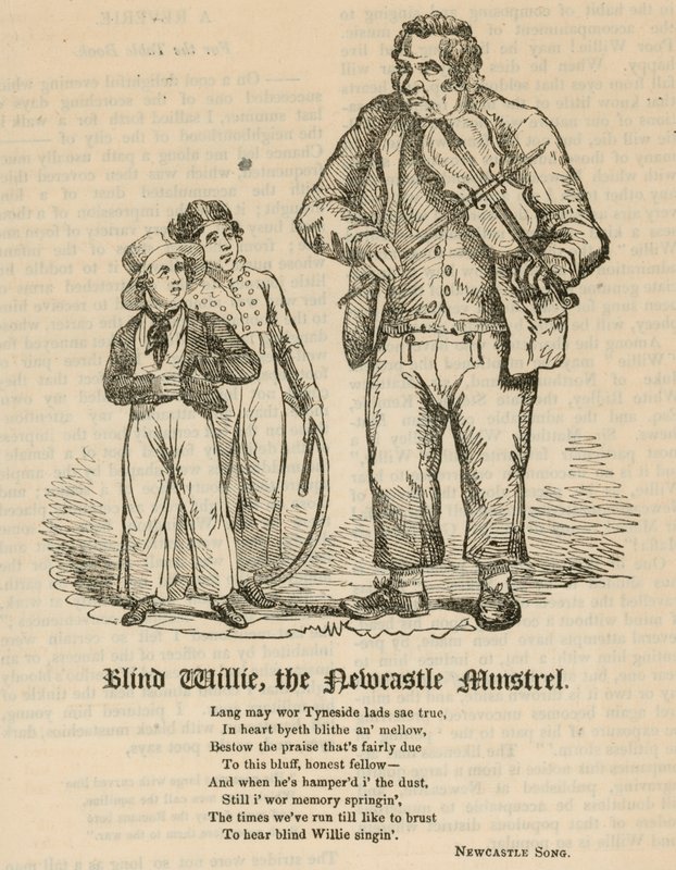 Blind Willie, Newcastle Minstrel av English School