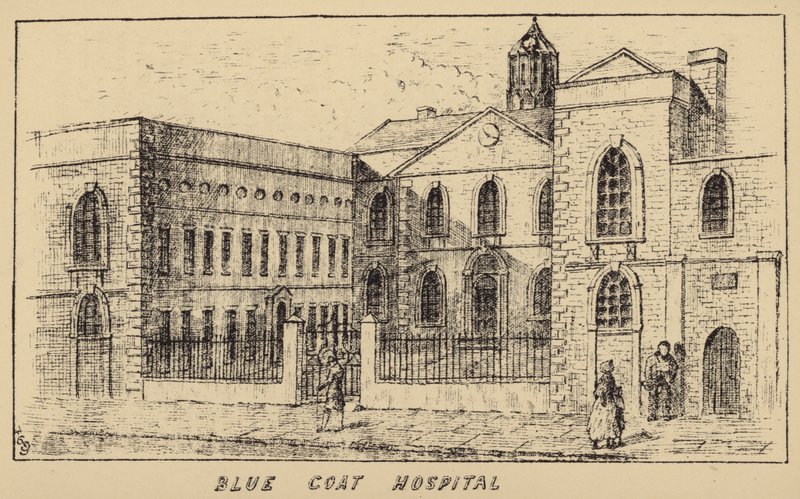 Blue Coat Hospital (gravering) av English School