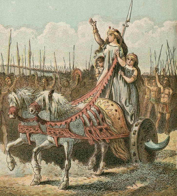 Boadicea og hennes hær av English School