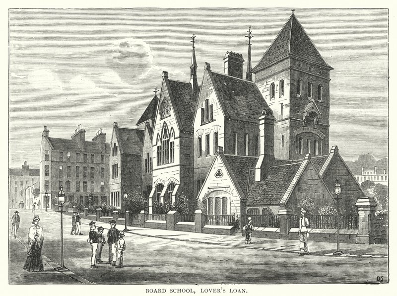 Board School, Lover's Loan (gravering) av English School