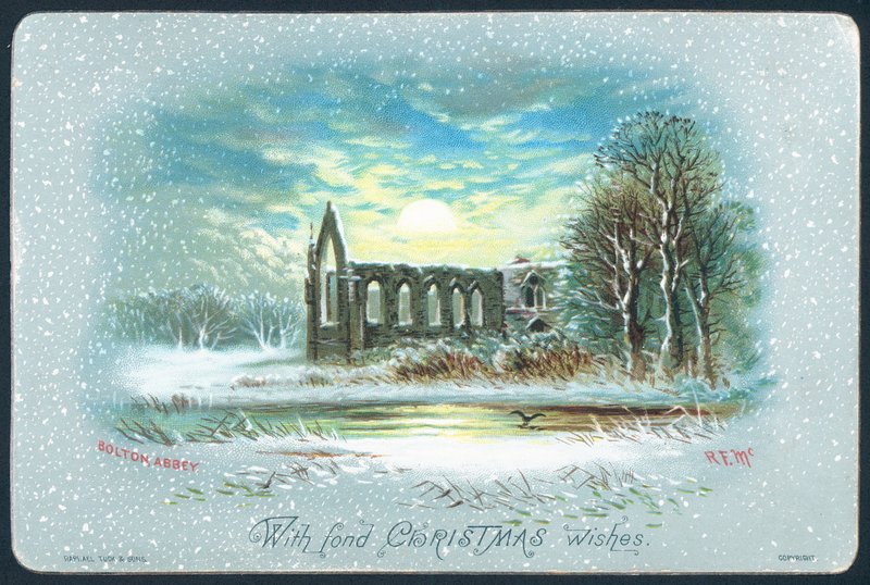 Bolton Abbey, julekort av English School