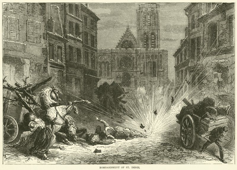 Bombardement av St Denis, desember 1870 av English School