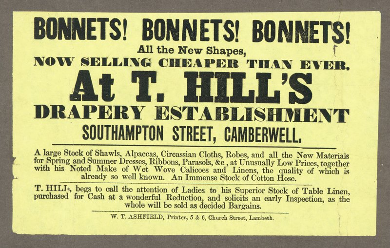 Panser! Panser! Panser! på T Hills, Southampton Street, Camberwell, London av English School