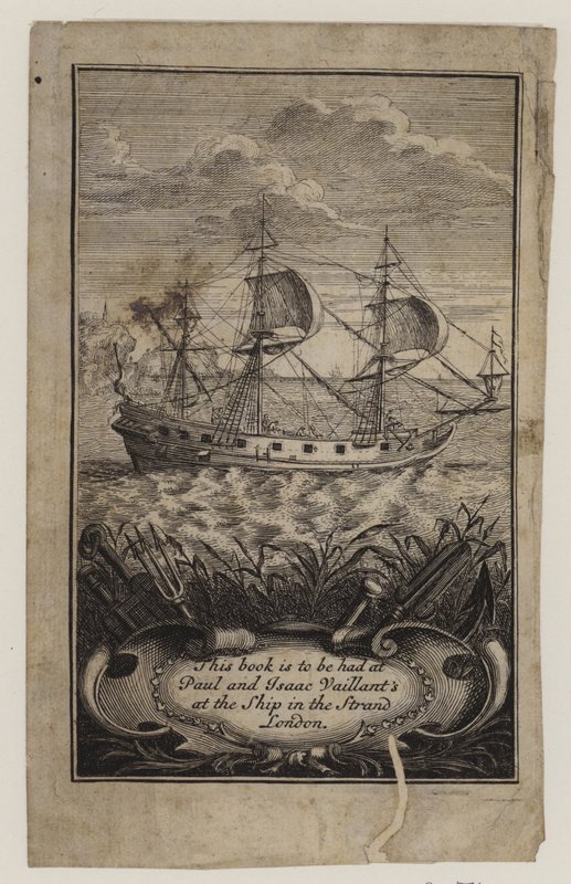 Bokhandlere, Paul og Isaac Vaillant, handelskort av English School
