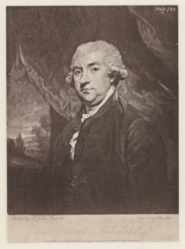Boswell, James (litho) av English School