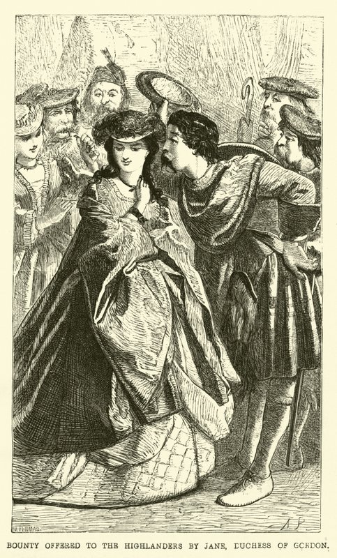 Bounty tilbudt Highlanders av Jane, hertuginne av Gordon av English School