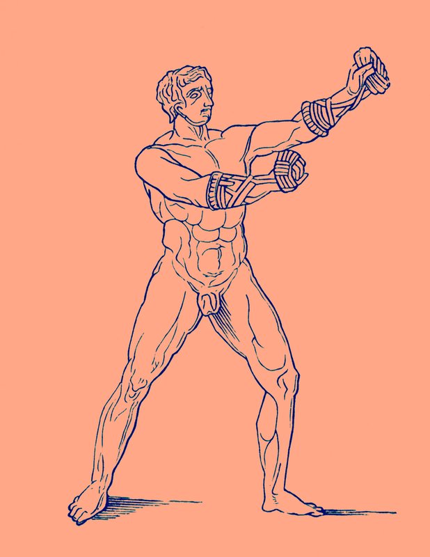 Boxer, illustrasjon for Olympia av Adolf Boetticher, 1886 (digitalt forbedret bilde) av English School