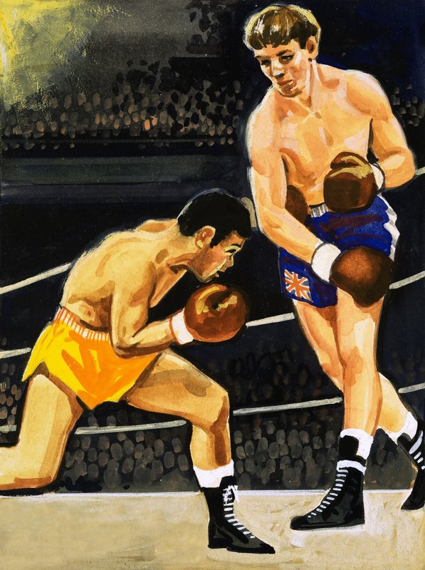 Boksing: Alan Rudkin vs. Musahiko Harada i 1965 av English School