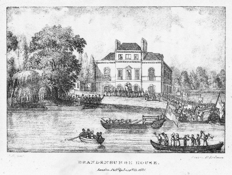 Brandenburgh House, London (gravering) av English School