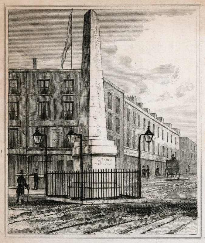 Messing Crosbys Obelisk av English School
