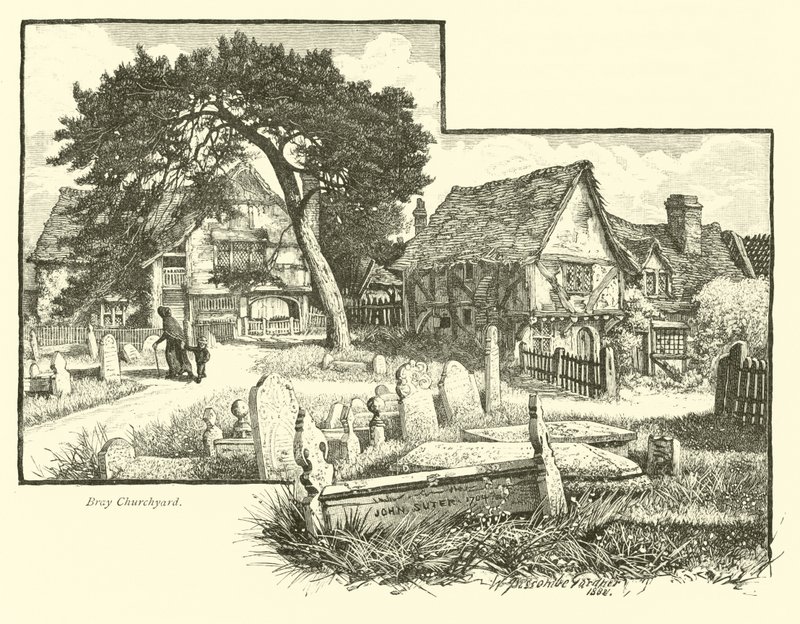 Bray kirkegård av English School