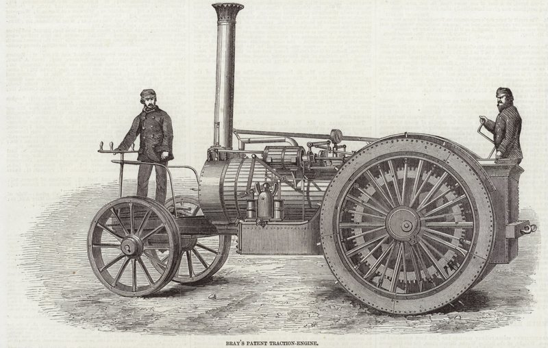 Brays Patent Traction Engine av English School