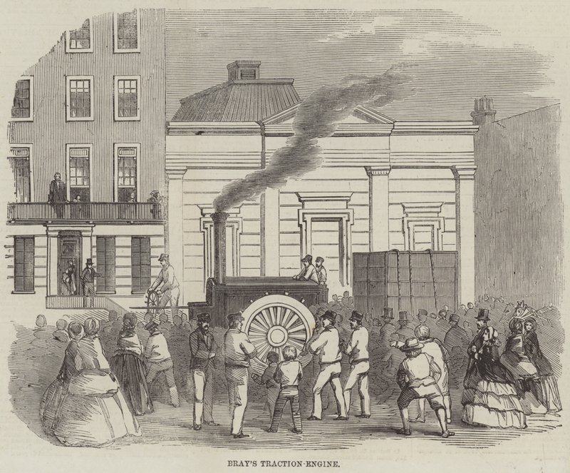 Bray's Traction-Engine (gravering) av English School