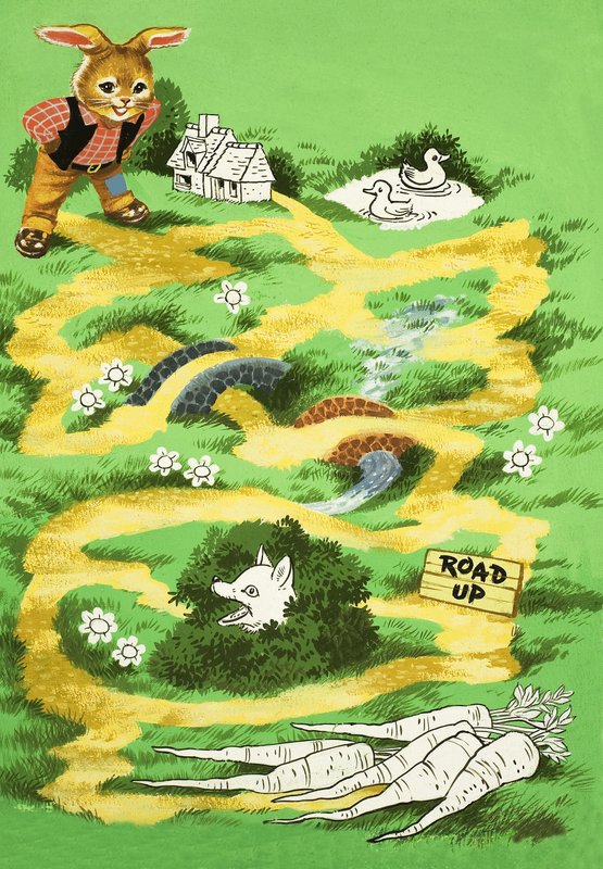 Brer Rabbit puslespillside av English School