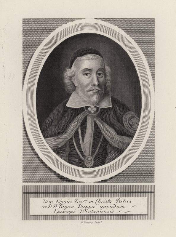 Brian Duppa, biskop av Winchester (gravering) av English School