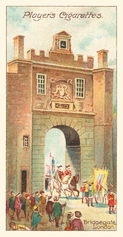 Bridgegate, London (kromolitho) av English School