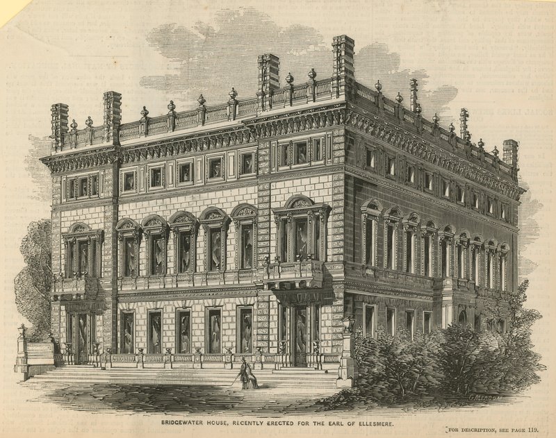 Bridgewater House, nylig reist for jarlen av Ellesmere av English School