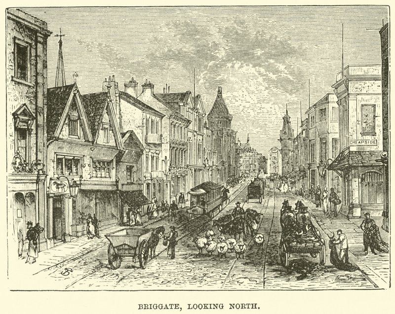 Briggate, ser nordover av English School