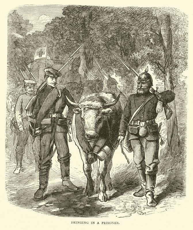 Innbringing av en fange, september 1870 av English School