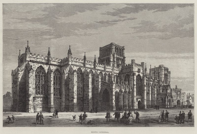 Bristol Cathedral (gravering) av English School