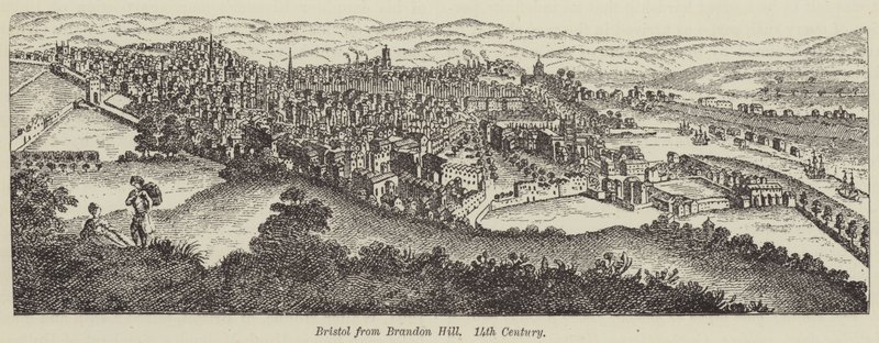 Bristol fra Brandon Hill av English School