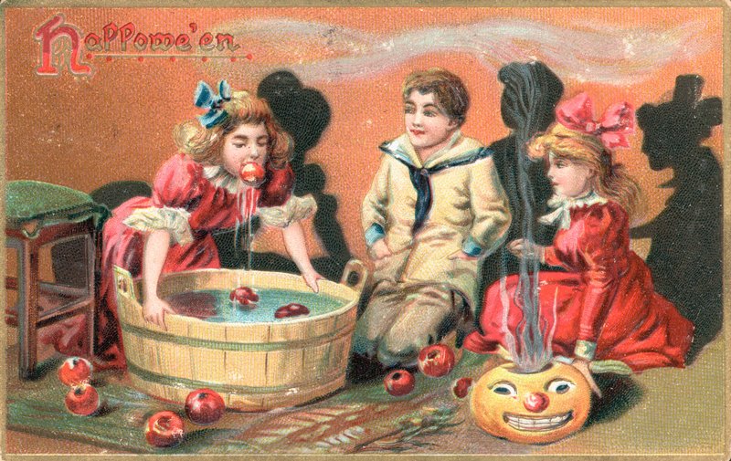Britisk Halloween-kort av English School