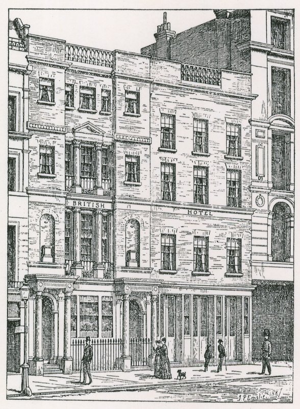 British Hotel, Cockspur Street, London av English School