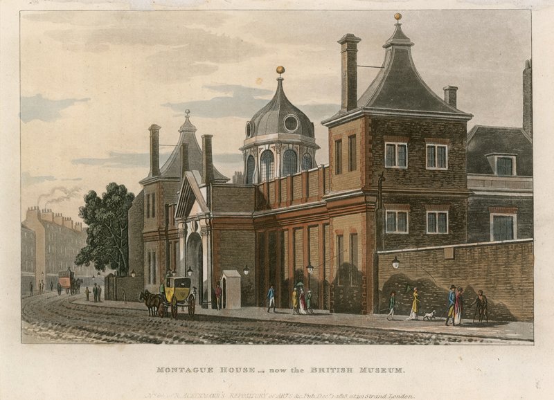 British Museum i Montague House av English School