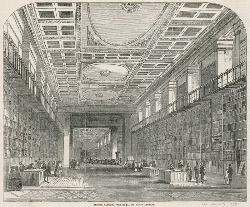 British Museum, Royal eller Kings Library av English School